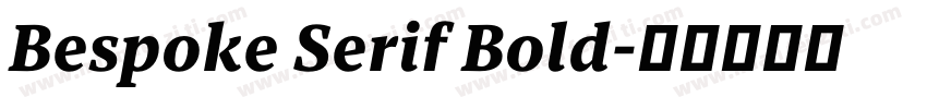 Bespoke Serif Bold字体转换